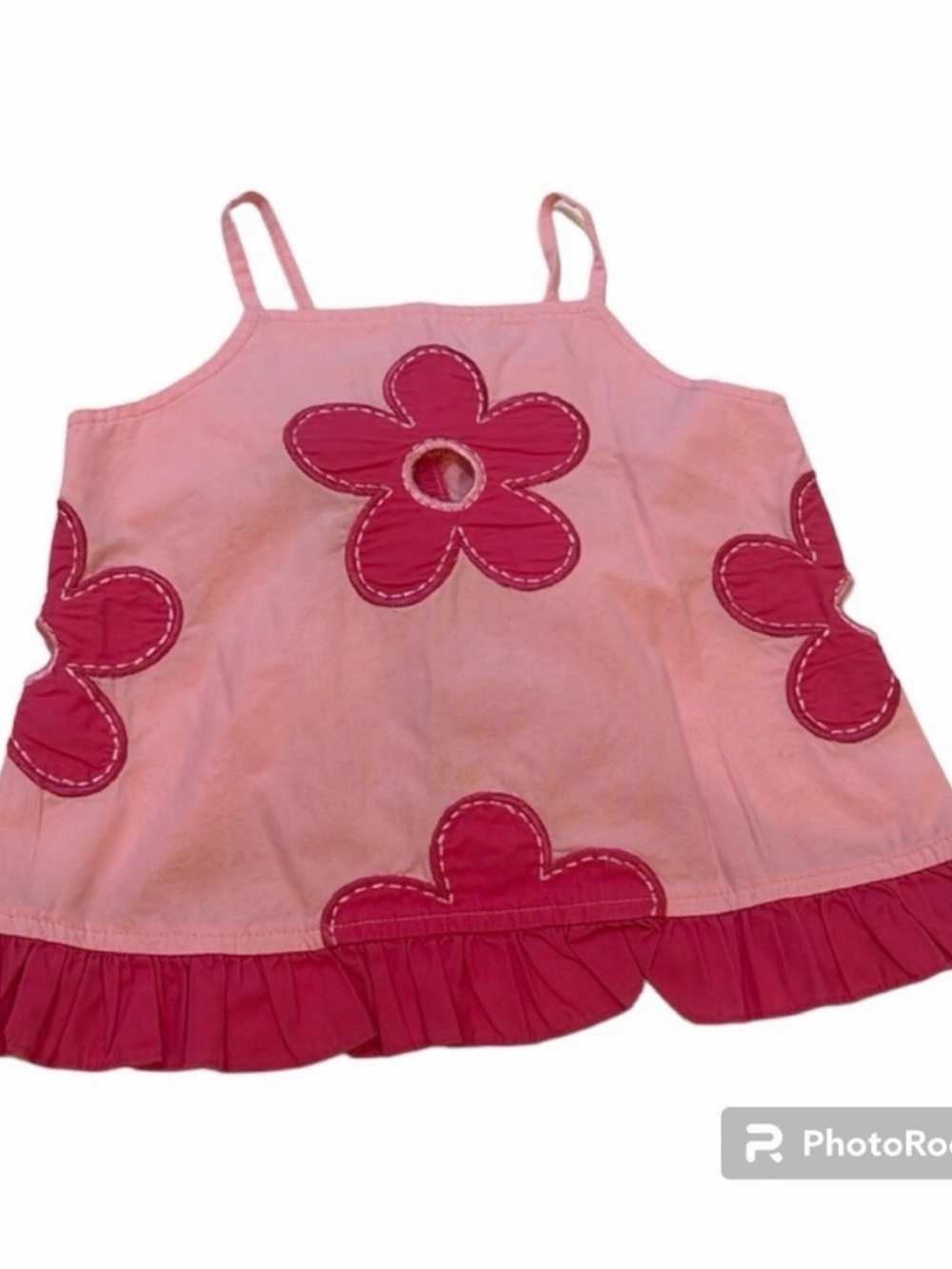 miniwear Pink Flower Appliqué Camisole